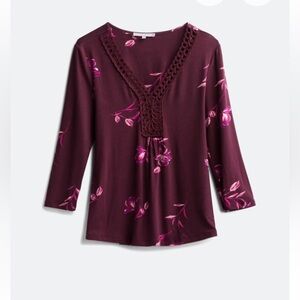 V-Neck Knit Top